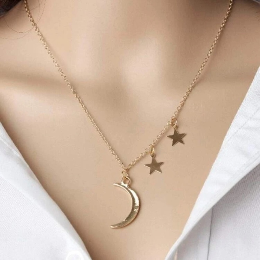 Star & Moon Decor Necklace